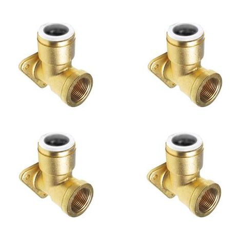 John Guest Speedfit Messing-Wandbogen 15x1/2"" GW - 4 Stück. (1/2)