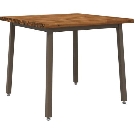 Live Edge Dining Table 90 x 90 x 75 cm Solid Acacia Wood vidaXL