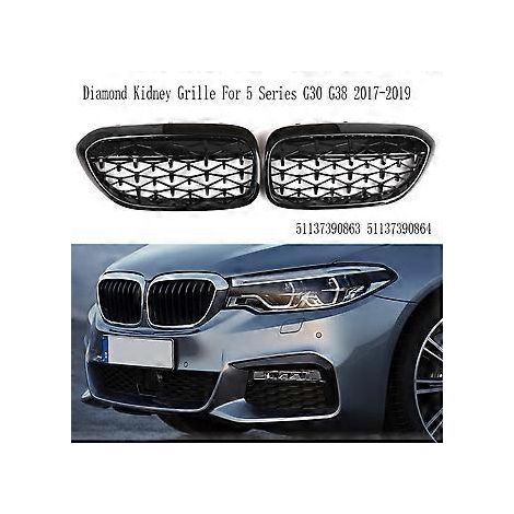 Glänzender Nierengrill für 5er G30 G38 2017-2019 Frontgrill 51137390863 51137390864