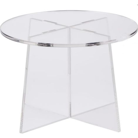 Support Acrylique Pour Plantes - Support Rond Pour Pots De Fleurs - Pour Bureau Intérieur Jardin Extérieur - 15 x 10,4 x 15 cm - 1 Pièce