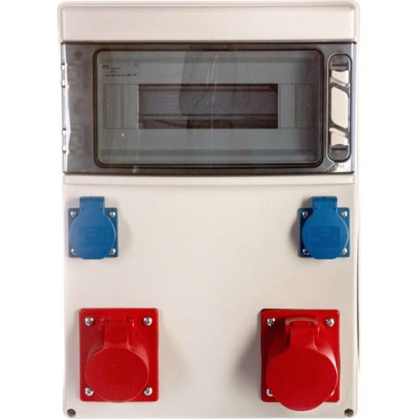 Quadro di distribuzione fisso Star 32A/5P 16A/5P 2xGS senza protezione IP44 9023001W