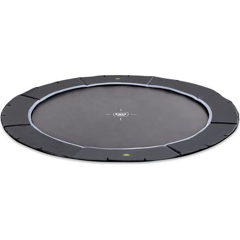 EXIT Dynamic ground level sports trampoline 10ft - black