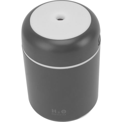 Mini humidificateur USB pour voiture, éclairage coloré, diffuseur silencieux et portable de parfum d'ambiance, gris. (1/5)