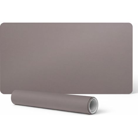 Alfombrilla protectora antideslizante para escritorio con estampado, color beige, 100x50 cm.