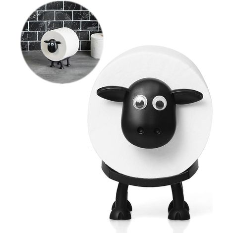 Porte-papier toilette mural doré élégant avec étagère, design durable et peu encombrant, lot de 2 (1/5)