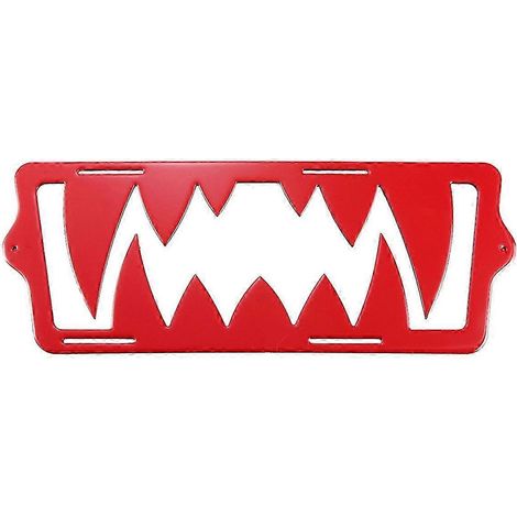 Calandre avant rouge avec garniture en forme de croc pour SL LE RS SLR 2015-2024 - Accessoires pare-chocs