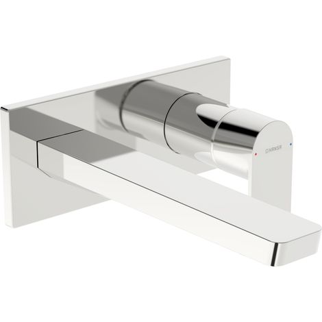 HANSA HA Set di montaggio finale per miscelatore monocomando lavabo HANSASTELA - 4490 rosetta quadrata sporgenza 185 mm cromo, 44902133