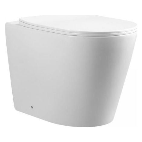 WC a pavimento YJ-3380BI in bianco lucido 36x56x40 cm.