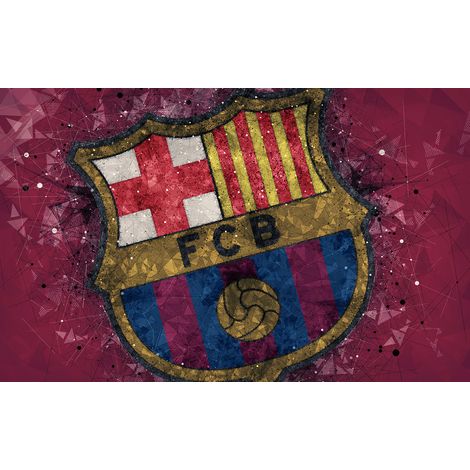 Papier peint panoramique Foot / Football - FCB Barcelone - 130 cm x 81 cm (1/2)
