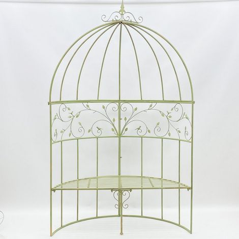 Garden Arbour Bench - L59 x W138 x H217 cm - Leaf Green