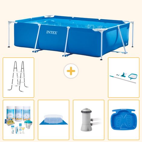 Intex Piscine Tubulaire Rectangulaire - 300x200x75 cm - 7-pièces S20841 (1/5)