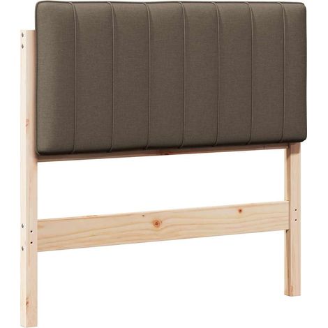 Gepolstertes Kopfteil mit Kopfteil Braun und Taupe 90 cm vidaXL