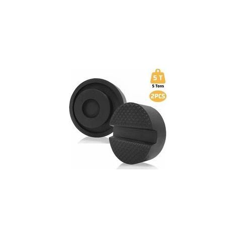 Cric de chariot à coussin en caoutchouc Jack, coussin en caoutchouc universel pour crics et plates-formes de levage, paquet de 2 (1/4)