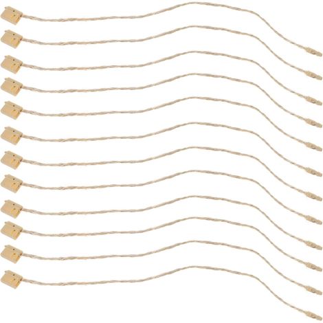 Corde naturelle pour suspendre les décorations de Noël, 20 cm, lot 100, avec fermeture rapide, (1/5)
