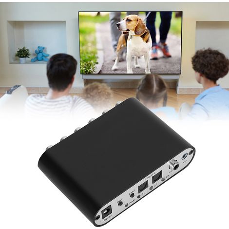 Décodeur Audio Optique 5.1 avec DTS et Dolby Digital, Conversion Coaxial/RCA pour Home Cinéma