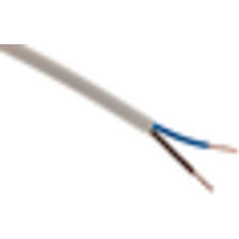 Câble d'alimentation électrique H05VV-F 2x1,5mm² blanc - 150m - Zenitech