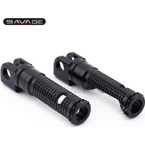 Vordere Fußrasten für Suzuki GSR GSXS 750 1000/F Hayabusa Bking GSX1300/R 2008-2020 Motorrad-Fahrerfußrasten GSR750 – Schwarz (1/5)