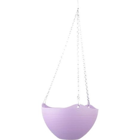 Jardinière suspendue Minkissy 2L pour balcon et jardin, violette (1/4)