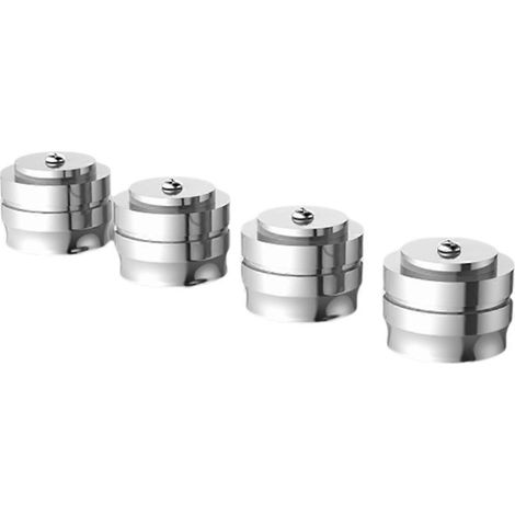 Pieds en aluminium FT3322 pour haut-parleurs, couleur argent. (1/5)