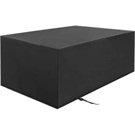 Gartenmöbelabdeckung, rechteckige Gartentischabdeckung, wasserdichte und UV-beständige Möbelabdeckung, 210D PVC Oxford-Gewebe Outdoor-Plane (213x132x74cm) (1/4)