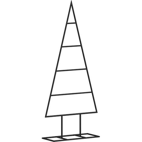 Sapin de Noël décoratif en métal noir, 60 cm (1/5)
