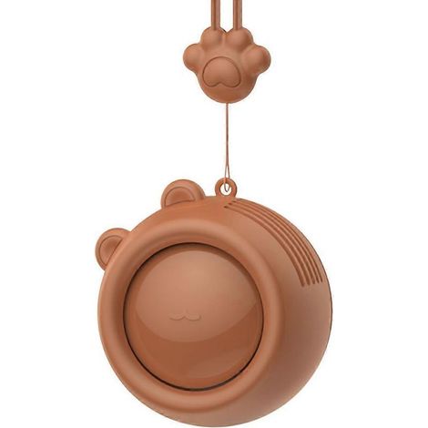 Mini ventilateur rafraîchissant USB rechargeable avec batterie de 900 mAh, à porter autour du cou. (1/4)