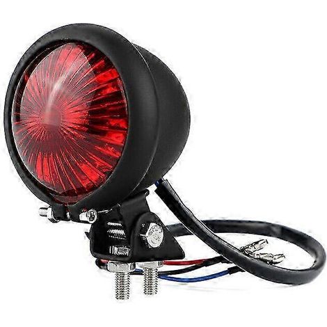 Feu arrière LED pour moto, feu stop, feu arrière LED pour Bobber, Chopper, Cafe, noir, Walkbee 5313 B (1/5)