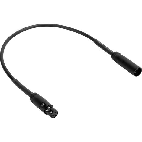Câble de connexion audio mini XLR 3 broches mâle vers femelle pour caméscope, appareil photo reflex numérique et microphone (0,3 m). (1/5)