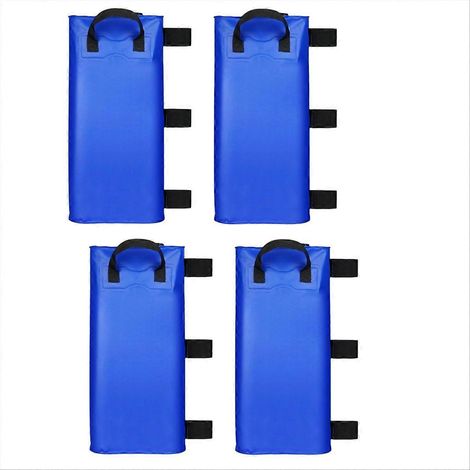 Lot de 4 sacs de lestage à eau pour tonnelle, 100 kg (220 lb), ensemble de 4 poids pour pieds de tonnelle, compatible avec les tonnelles Up Canopy 25 L bleues (1/5)