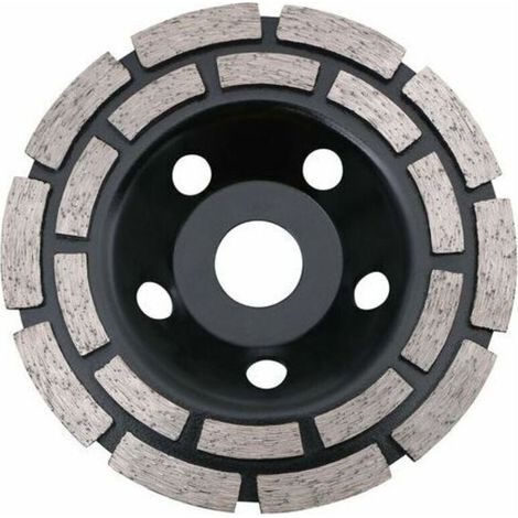 Disque Diamant. Diamant à Meuler 125 mm à Meuler le Béton. Meule Diamantée Universelle pour Poncer Béton. Pierre. Granit Chape. Maçonnerie. Usage Universel (1/5)