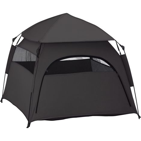 Tente pour animaux, tente pour chien, pliable, résistante aux intempéries, niche pour grands chiens, noire