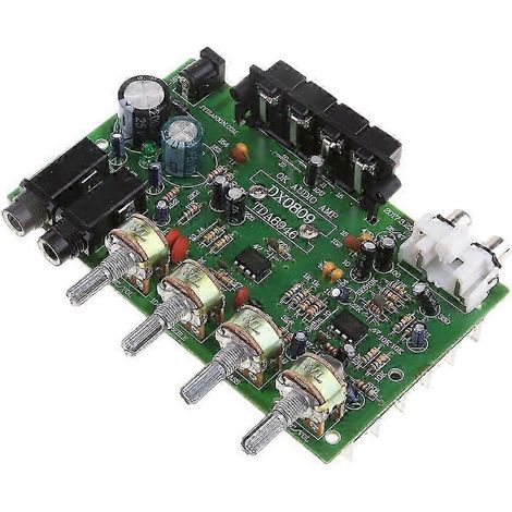 Carte d'amplificateur de puissance stéréo Hi-Fi DX0809 à deux canaux, 60 W, avec contrôle du volume et de la tonalité. Kit de haute qualité. (1/5)