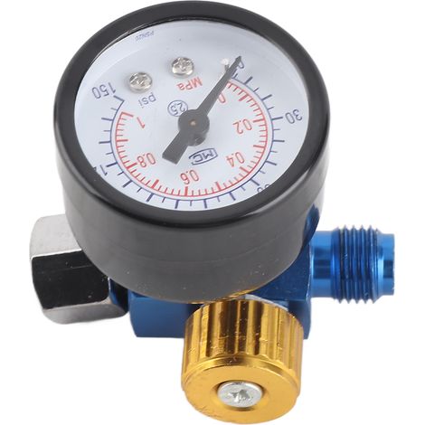 [JAMAIS UTILISÉ]Régulateur de pression d'air pour pistolet à peinture aérographe, manomètre de réglage, valve de régulation de pression, accessoire pour outil pneumatique (1/5)