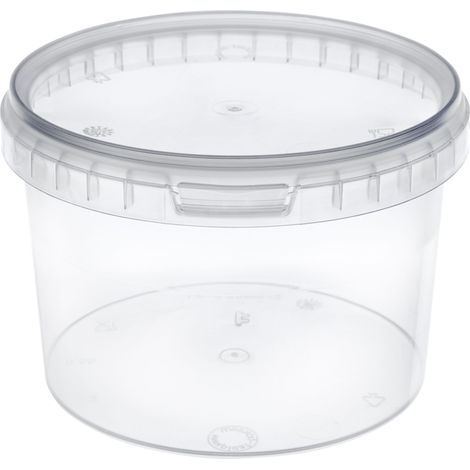 Garronda Seau avec Couvercle 0,5 L pour Le Stockage de Produits Alimentaires et Chimiques 20 Pièces Transparent GD-0072
