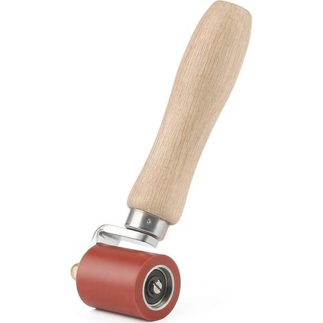 Rouleau de pression manuel QttvbTna, silicone, résistant aux hautes températures, poignée ergonomique, 40 mm, rouge (1/5)