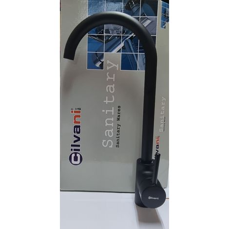 Miscelatore per cucina Panther nero satinato con bocca girevole 360° (1/3)