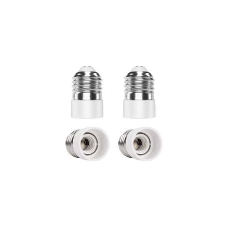 E27 auf E14 4 teiliger Sockeladapter Adapter Hochwertiger Lampensockel Sockelkonverter für LED Lampen & Glühlampen & CFL Lampen (1/5)