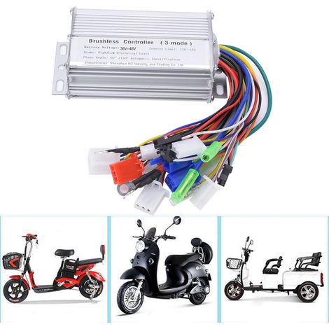 Contrôleur de vitesse pour moteur sans balais de vélo électrique 350 W pour scooter électrique 36 V-48 V (1/5)