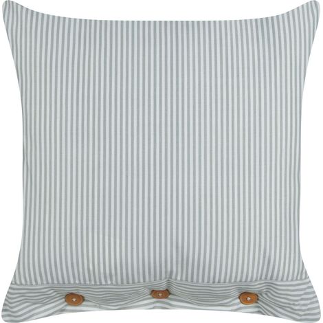 Throw Cushion SEBRINE 45 x 45 cm Mint Green Striped (1/5)