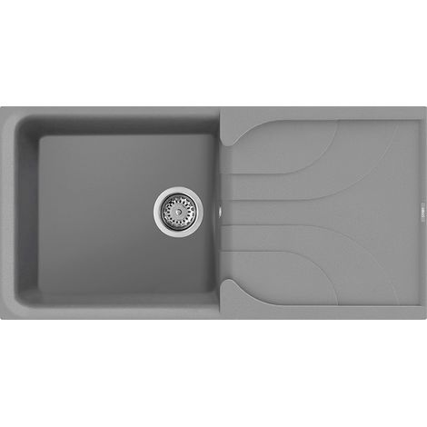 Lavello Elleci Incasso 1 vasca 100x50 Ego 480 Granitek Grigio Cemento LGE48048