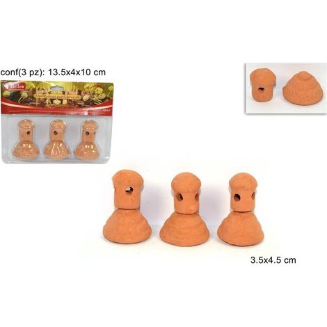 TRIS SOGGETTI TERRACOTTA PER PRESEPE