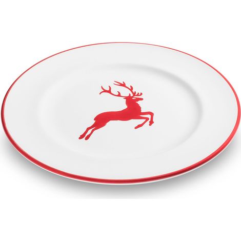 Gmundner Keramik Cerf Robinroter Assiette à dessert Gourmet (Ø 22cm) (1/2)