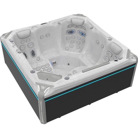 Wellis Everest Life Deluxe Whirlpool Außenwhirlpool 236x236x95cm für 5 Personen inkl. Thermocover (1/5)