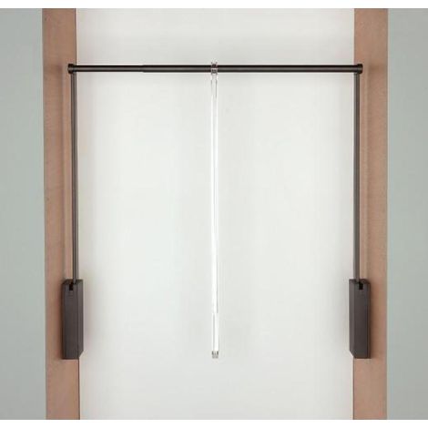 perchero abatible para armario servetto 3t color blanco-niquel ext.perchero 560-950 mm color marron ext.perchero 560-950 mm (1/2)