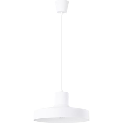 Lámpara colgante Bilo blanco acero 1xE27 35cm Sollux (1/2)