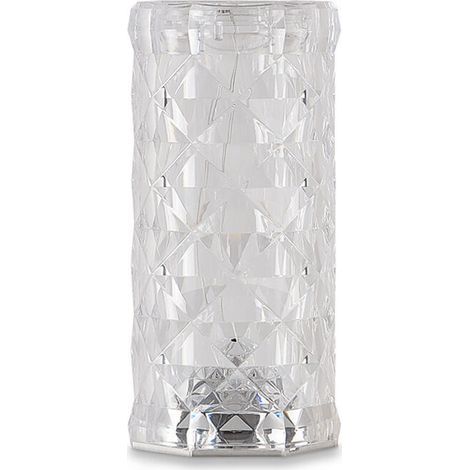 Lampe de bureau LED créative, lampe rose en cristal populaire, lampe d'ambiance minimaliste, veilleuse de chevet de chambre à coucher, sept couleurs (1/4)