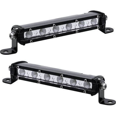 18cm 18W Slim 12V LED Feu de recul 12V LED Feu de travail Longue Distance Phare LED pour Remorque Voiture Moto 4x4 Accessoires (1/4)