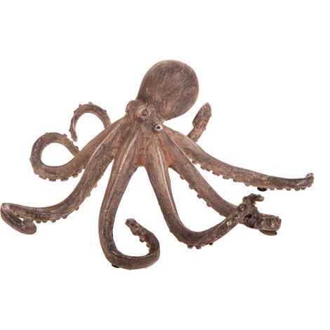 Statuetta Polpo Resina Decorativa 24 cm