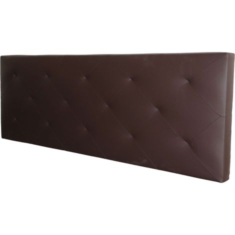 Cabecero Camile de Polipiel para Cama Matrimonio en color Marrón  166 x 58,5 cm
