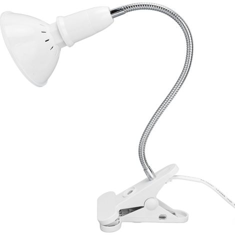 Lampe de luminothérapie faciale 120 LED bleu jaune rouge, lampe de salon de beauté efficace avec pince pour douille E27/E26, prise UE 110‑240V